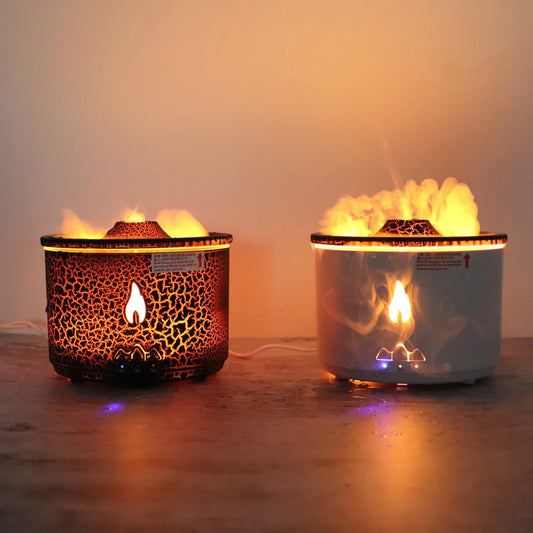 Volcano Flame Air Humidifier Essential Oil Diffuser